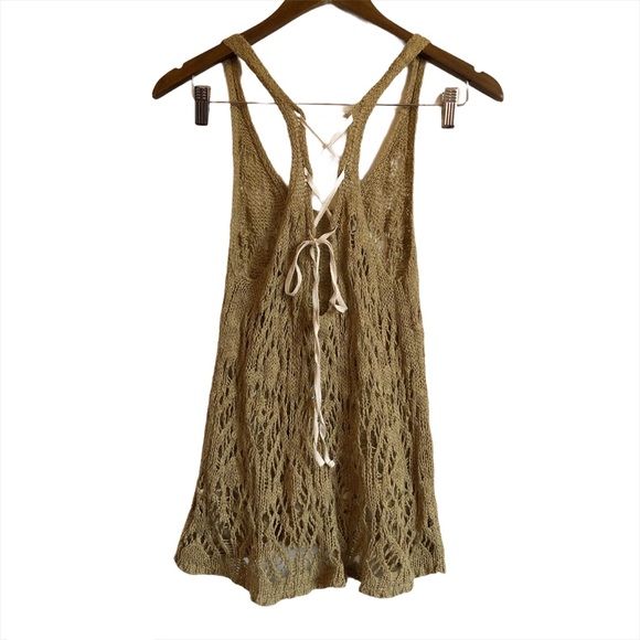 STARING AT STARS Crotchet Knit Tank Top - Picture 2 of 13